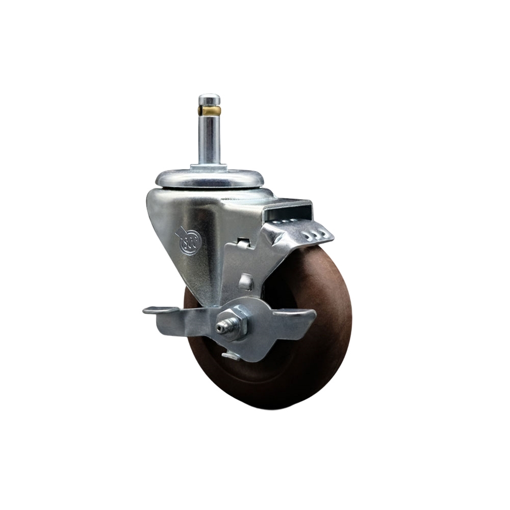 Replacement for Colson Caster 2.03251.52 HT MTG2 BRK1 - High Temperature Glass Filled Nylon Swivel Grip Ring Stem Caster