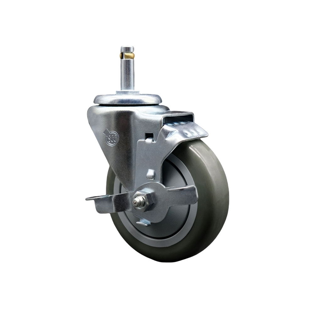 COL-SCC-GR20S414-PPUB-TLB-716138 Replacement for Colson Caster 2.04251.95 MTG2 BRK1 - Polyurethane Swivel Grip Ring Stem Caster - 350 lbs Capacity