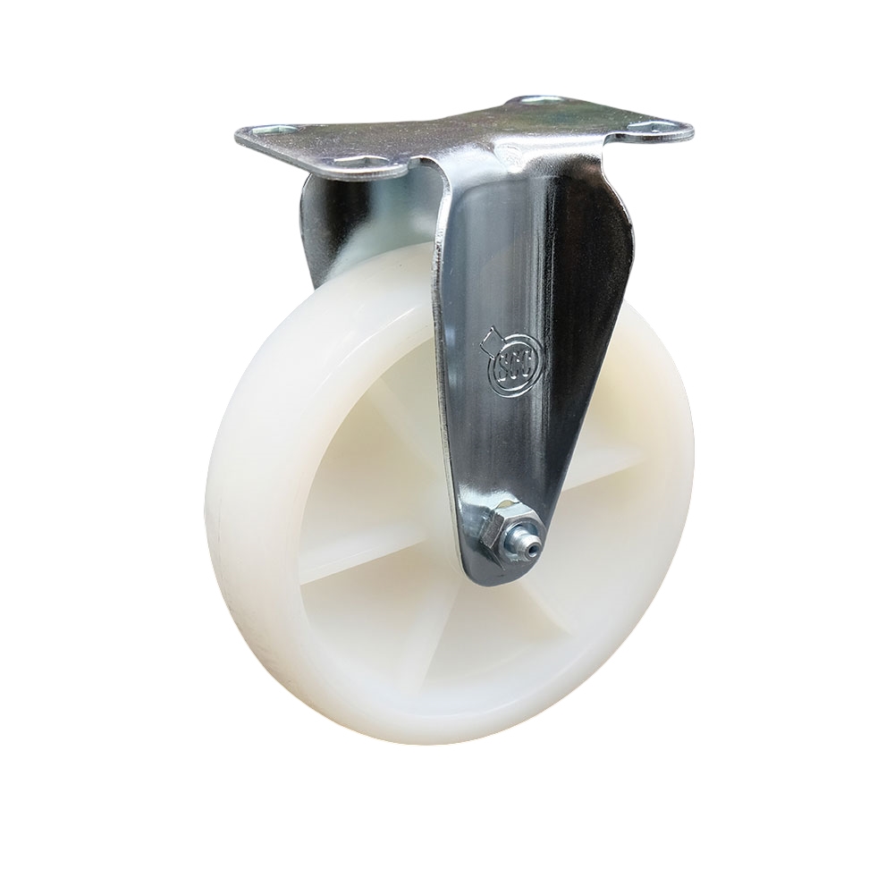 SCC-20R514-NYS Nylon Top Plate Rigid Caster with 5 in. White Wheel