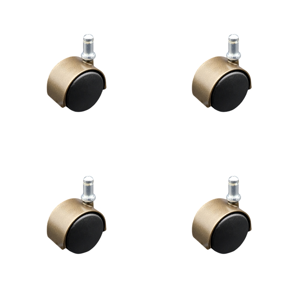 Office Chair Stem Casters - Windsor Antique - Set of 4 - Durable Nylon
