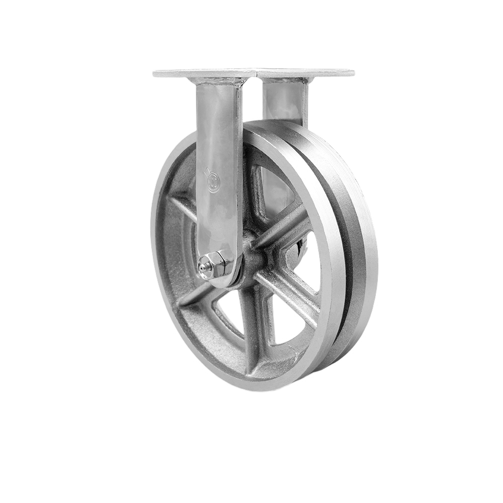 Heavy Duty Rigid Caster - Bronze - 8in. Wheel - 1250 lbs Capacity