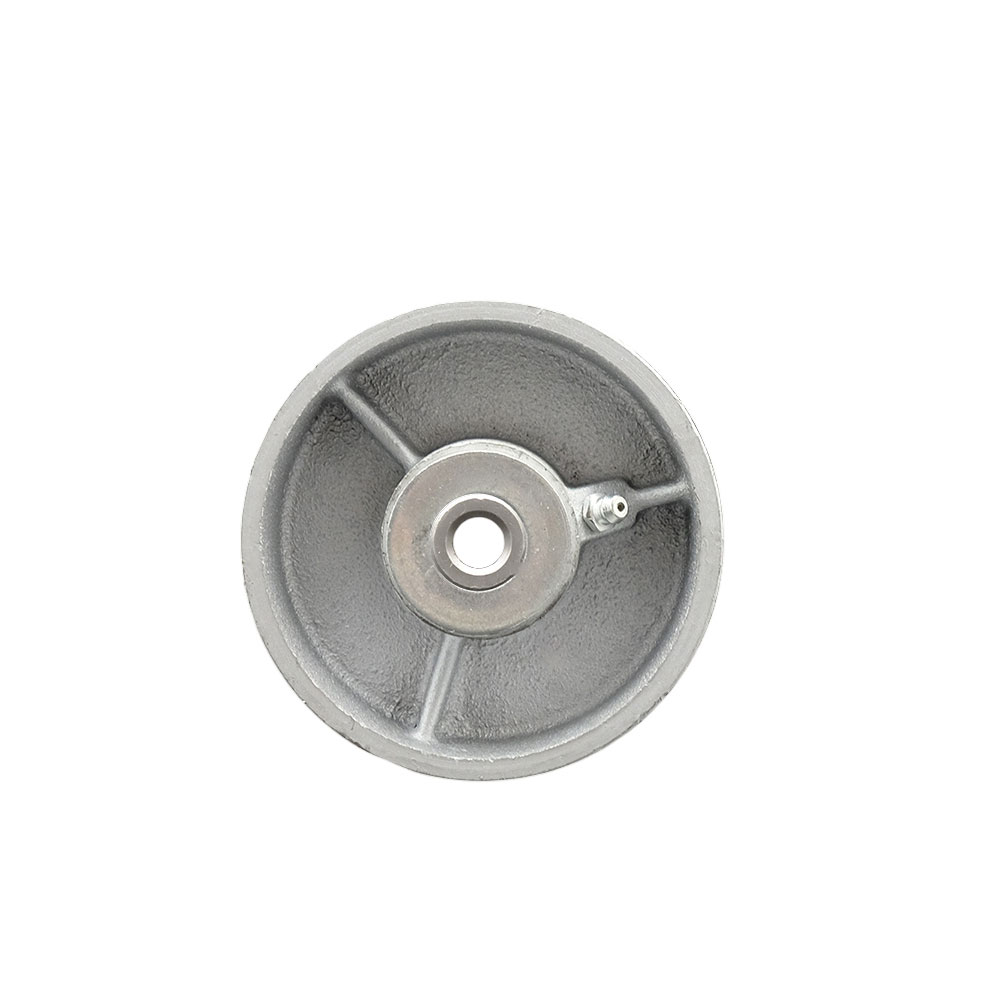 Replacement Wheel for Grainger Wheel 2RYY5 - 4 in. Semi Steel Cast Iron Wheel with Roller Bearing - 0.5 in. Bore - 700 lbs Capacity per Wheel