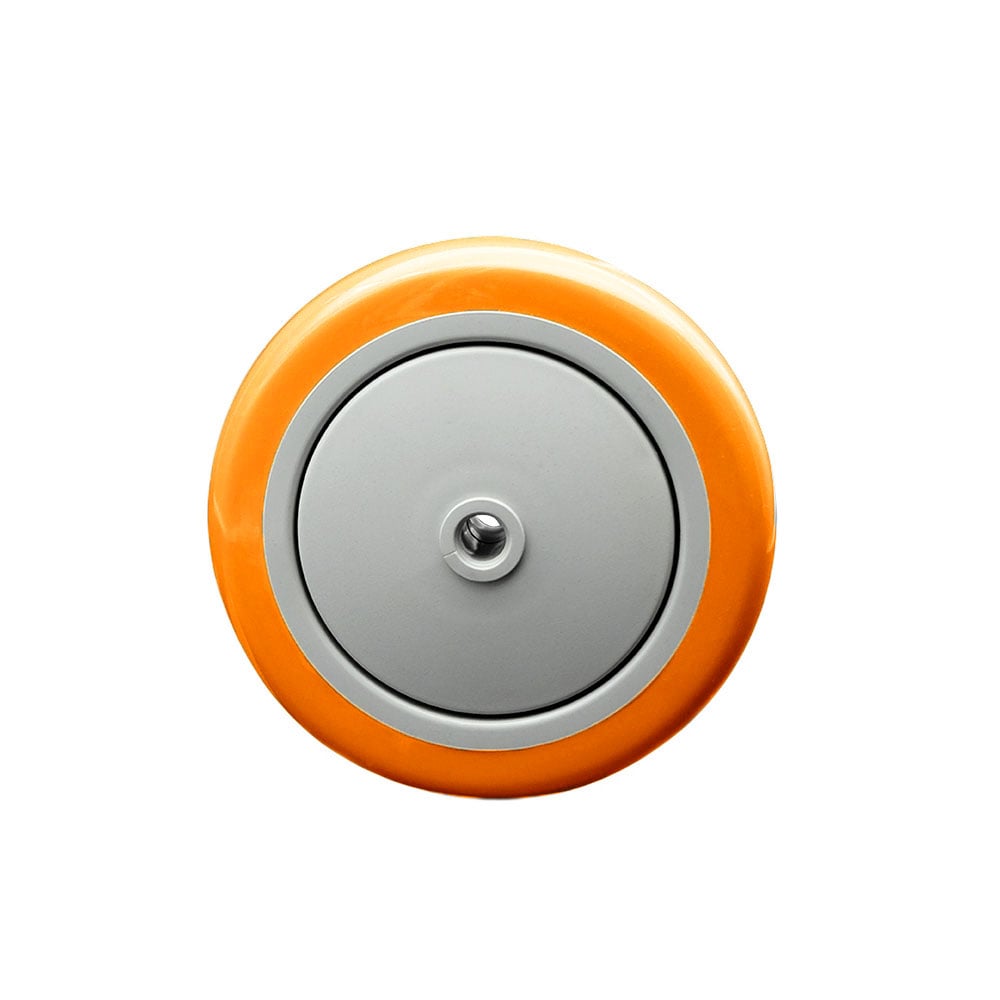 Replacement Wheel for Grainger Wheel 1KB29 26Y443 - 5 in. Orange Polyurethane Wheel with Precision Ball Bearing - 0.31 in. Bore