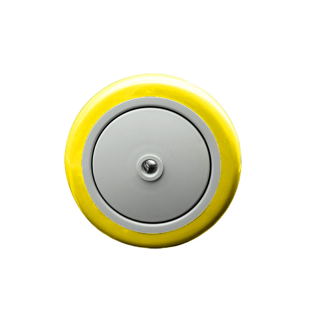 Replacement Wheel for Grainger Wheel 1KB29 26Y443 - 5 in. Yellow Polyurethane Wheel with Precision Ball Bearing - 0.31 in. Bore