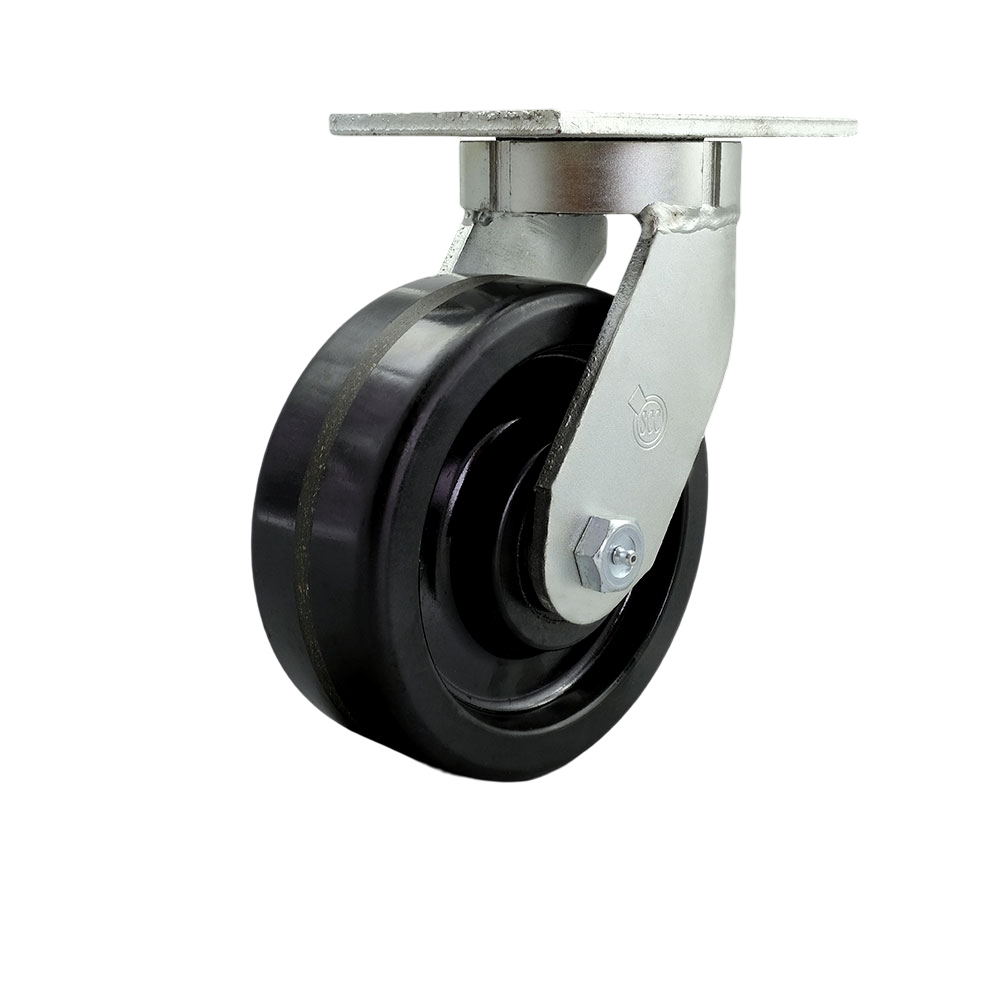 Replacement Caster for McMaster Carr Caster 2293T56 - Swivel Top Plate Extra Heavy Duty Caster with 8 in. Phenolic Wheel - Heavy Duty Caster Wheel