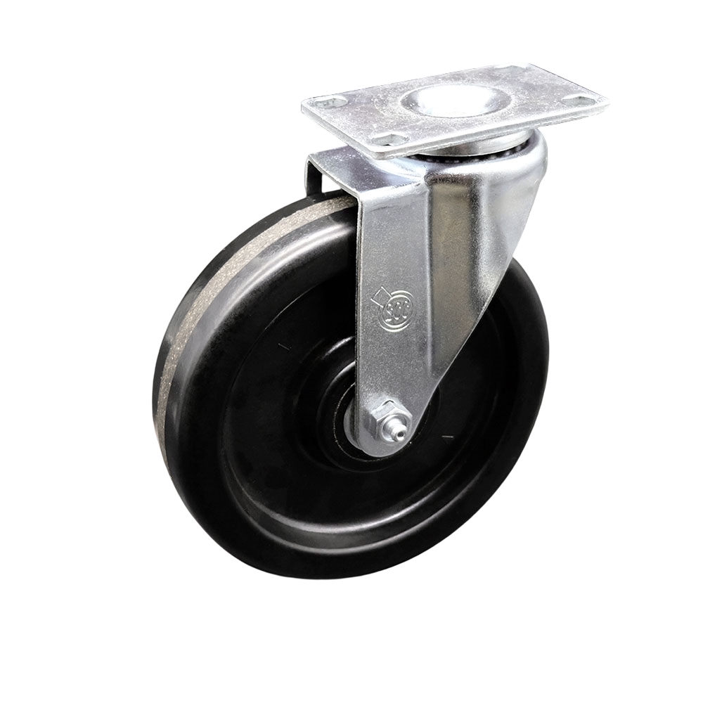 Phenolic Swivel Caster - Black - 6 in. - 1 Pack - 300 lbs Capacity