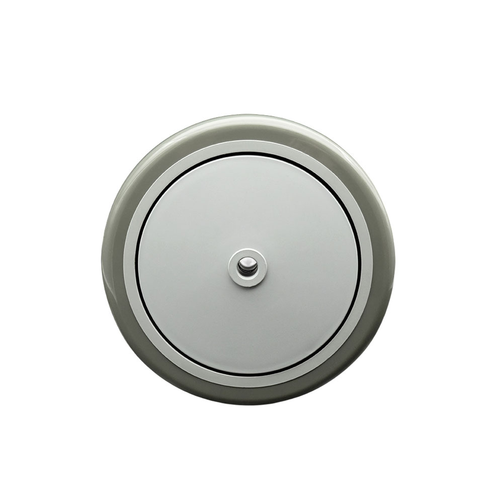 SCC-PPUB614-GRY 6 x 1.25 in. Gray Polyurethane on Gray Polyolefin Wheel with Precision Ball Bearing - 0.38 in. Bore Non Marking & Non Marring
