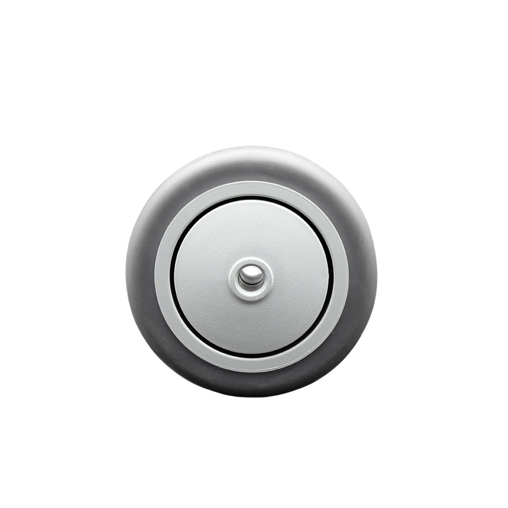 SCC-TPRB314 3 x 1.25 in. Gray Thermoplastic Rubber Wheel with Precision Ball Bearing - 0.38 in. Bore Non Marking & Non Marring