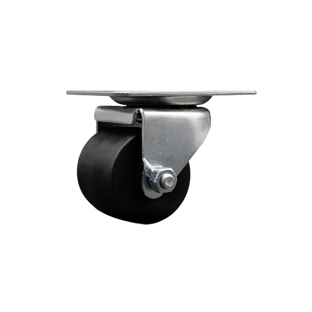 SCC-04S211316-POS Low Profile Swivel Top Plate Caster 2 in. by 1.81 in. Polyolefin Wheel