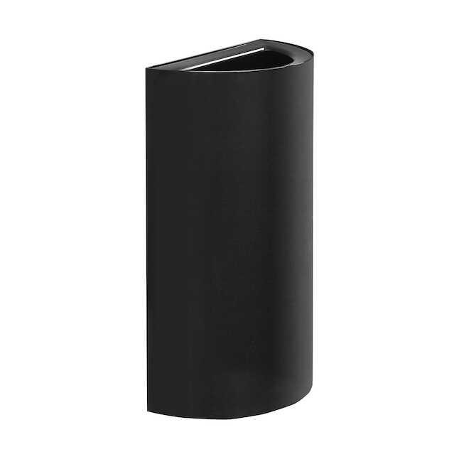 23 gal Mixx Recycling Center, Half-Round Receptacle - Black