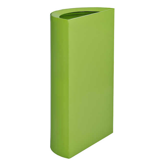 23 gal Mixx Recycling Center, Half-Round Receptacle - Green