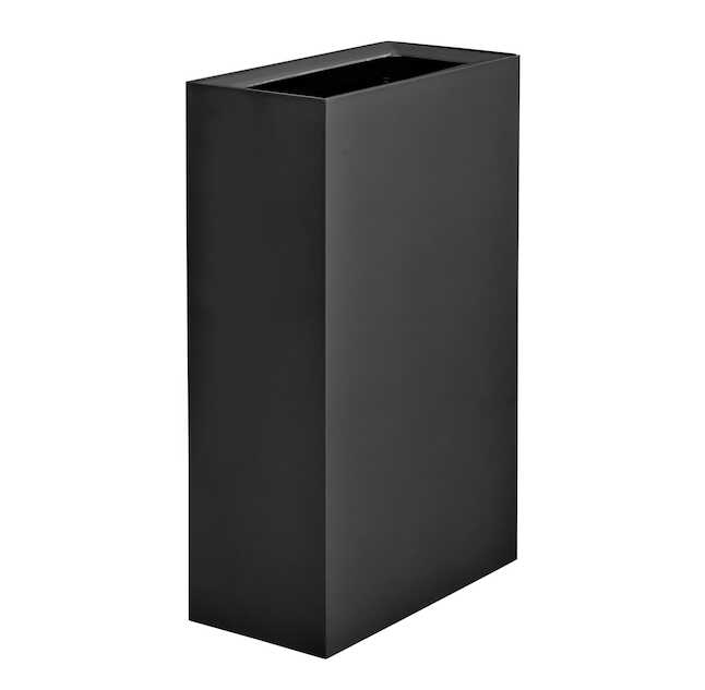 Safco 9448BL 29 gal Mixx Recycling Center, Rectangular Receptacle - Black