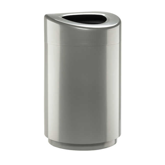 Safco  Open Top Receptacle - Silver - 33.25 x 20 x 20 in.