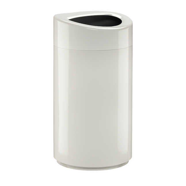 14 gal Open Top Receptacle - White - 33.25 x 20 x 20 in.