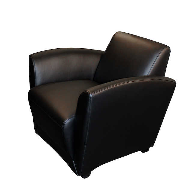 VCCMBLK Santa Cruz Mobile Lounge Chair - Black - 30.75 x 31 x 33 in -  Mayline