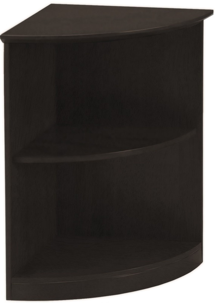 Picture of Mayline MVBQ2LDC Medina 2-Shelf Quarter Round Bookcase&#44; Mocha - 29.5 x 20 x 20 in.