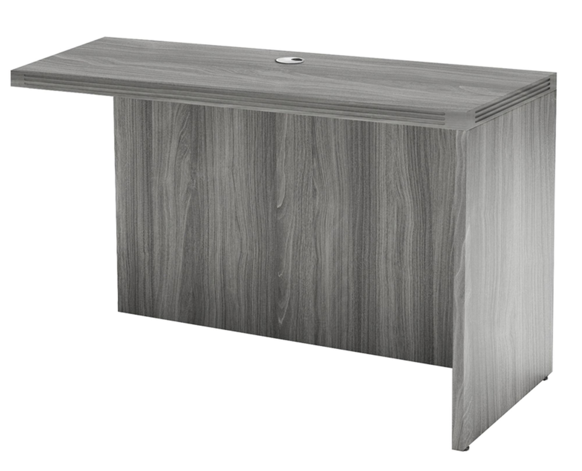 42 in. Aberdeen Series Non Handed Return Desk, Grey Steel