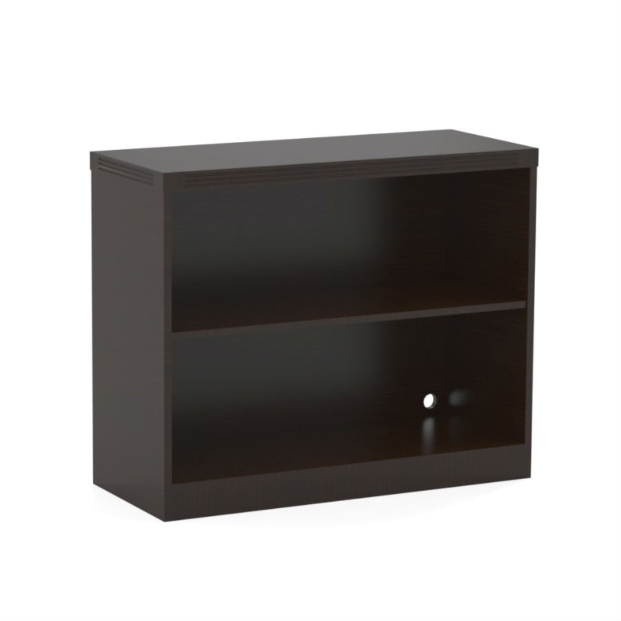 Aberdeen Series 2-Shelf Bookcase, Mocha - 29.5 x 36 x 15 in.
