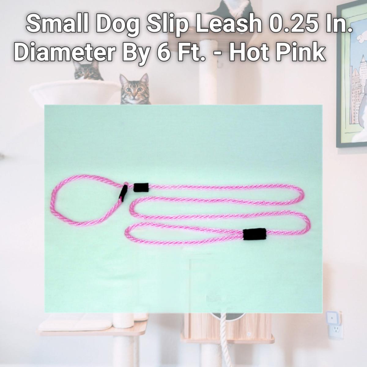 Picture of Soft Lines P20406HOTPINK Small Dog Slip Leash 0.25 In. Diameter By 6 Ft. - Hot Pink