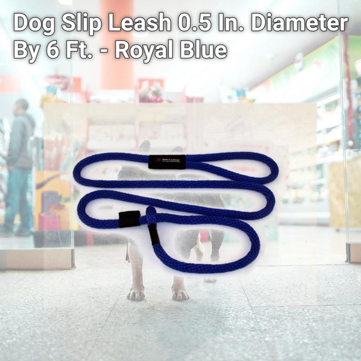 Picture of Soft Lines P20806ROYALBLUE Dog Slip Leash 0.5 In. Diameter By 6 Ft. - Royal Blue