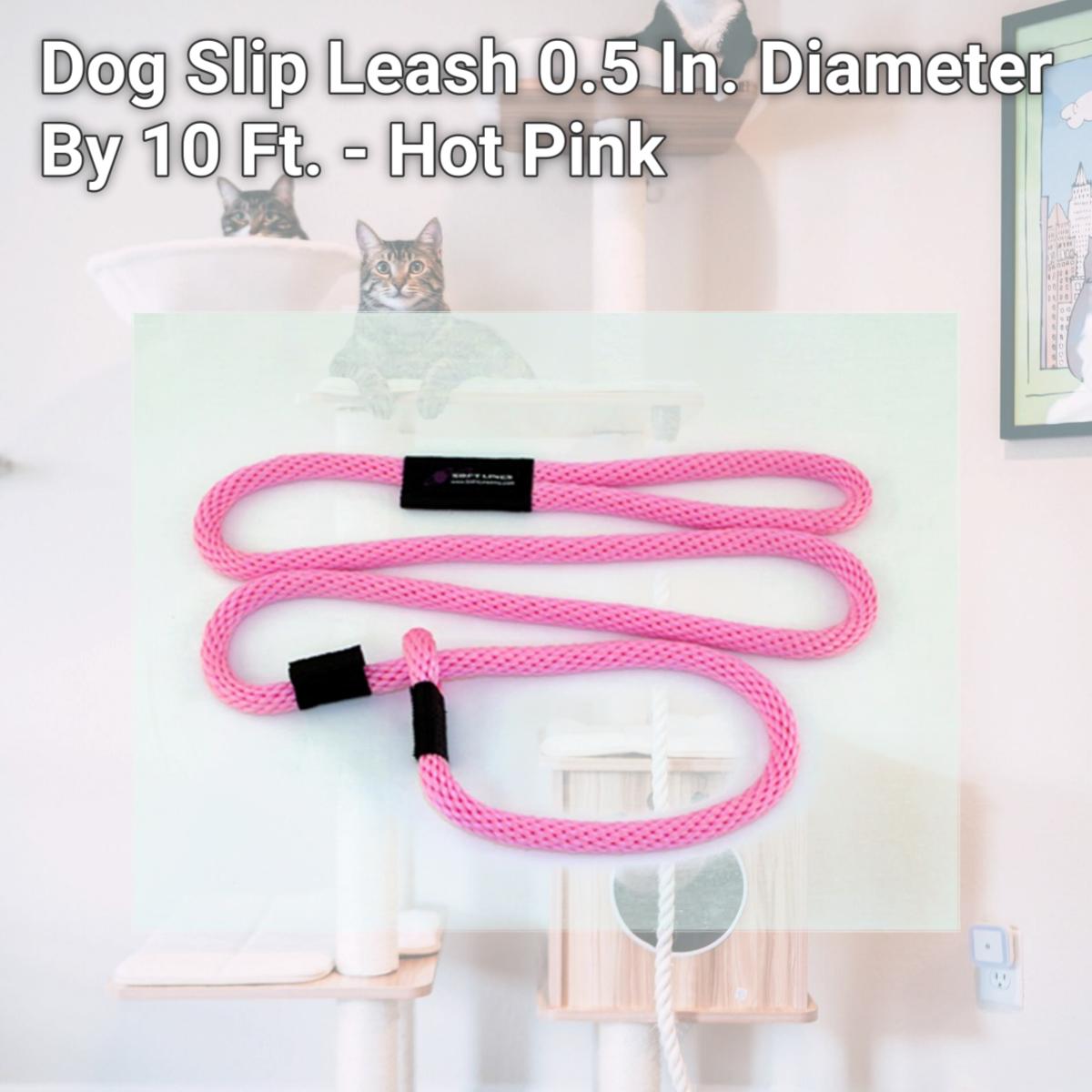 Picture of Soft Lines P20810HOTPINK Dog Slip Leash 0.5 In. Diameter By 10 Ft. - Hot Pink