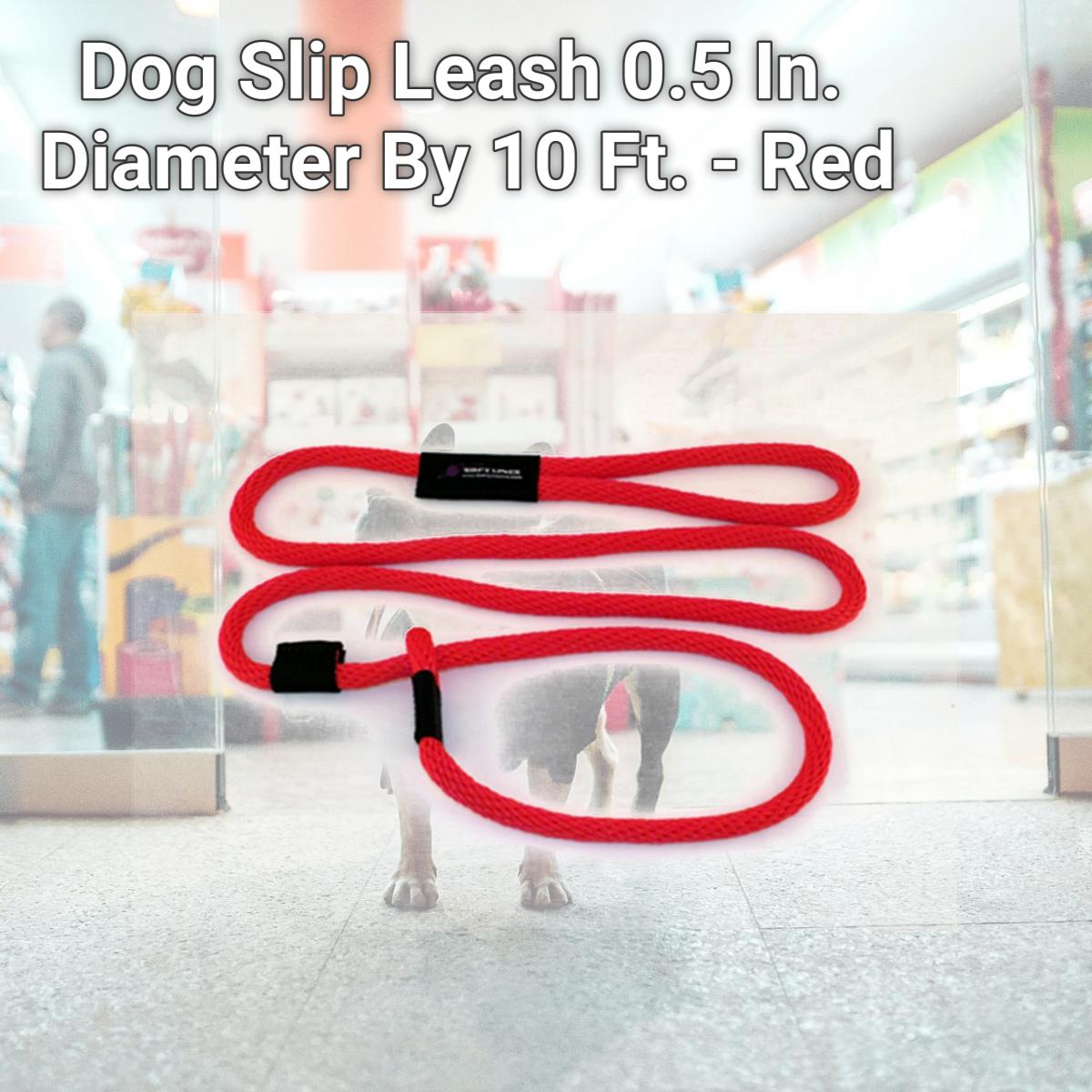 Picture of Soft Lines P20810RED Dog Slip Leash 0.5 In. Diameter By 10 Ft. - Red