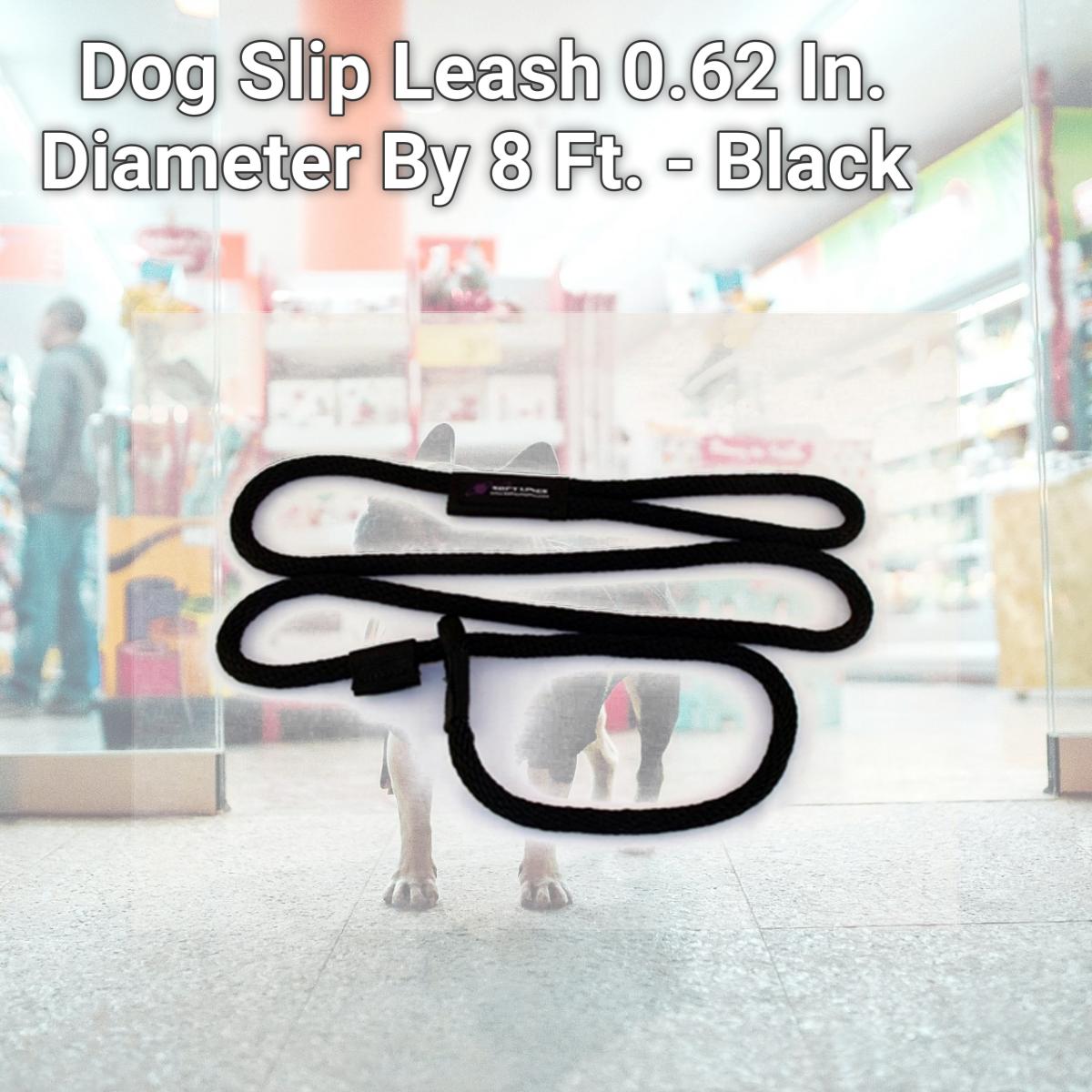 Picture of Soft Lines P21008BLACK Dog Slip Leash 0.62 In. Diameter By 8 Ft. - Black