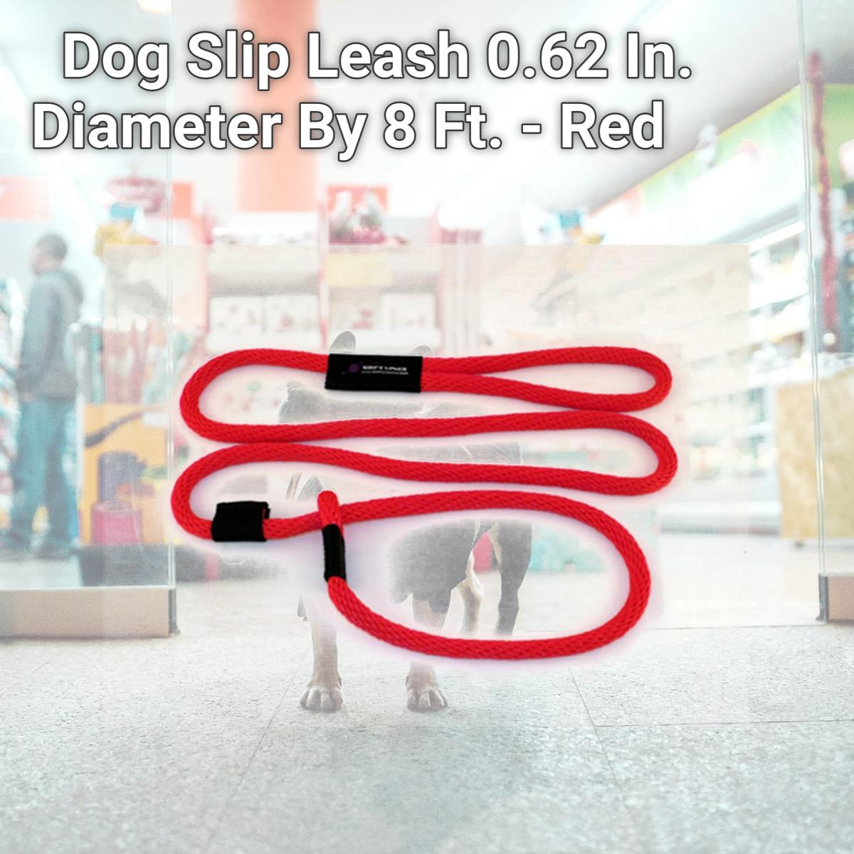 Picture of Soft Lines P21008RED Dog Slip Leash 0.62 In. Diameter By 8 Ft. - Red