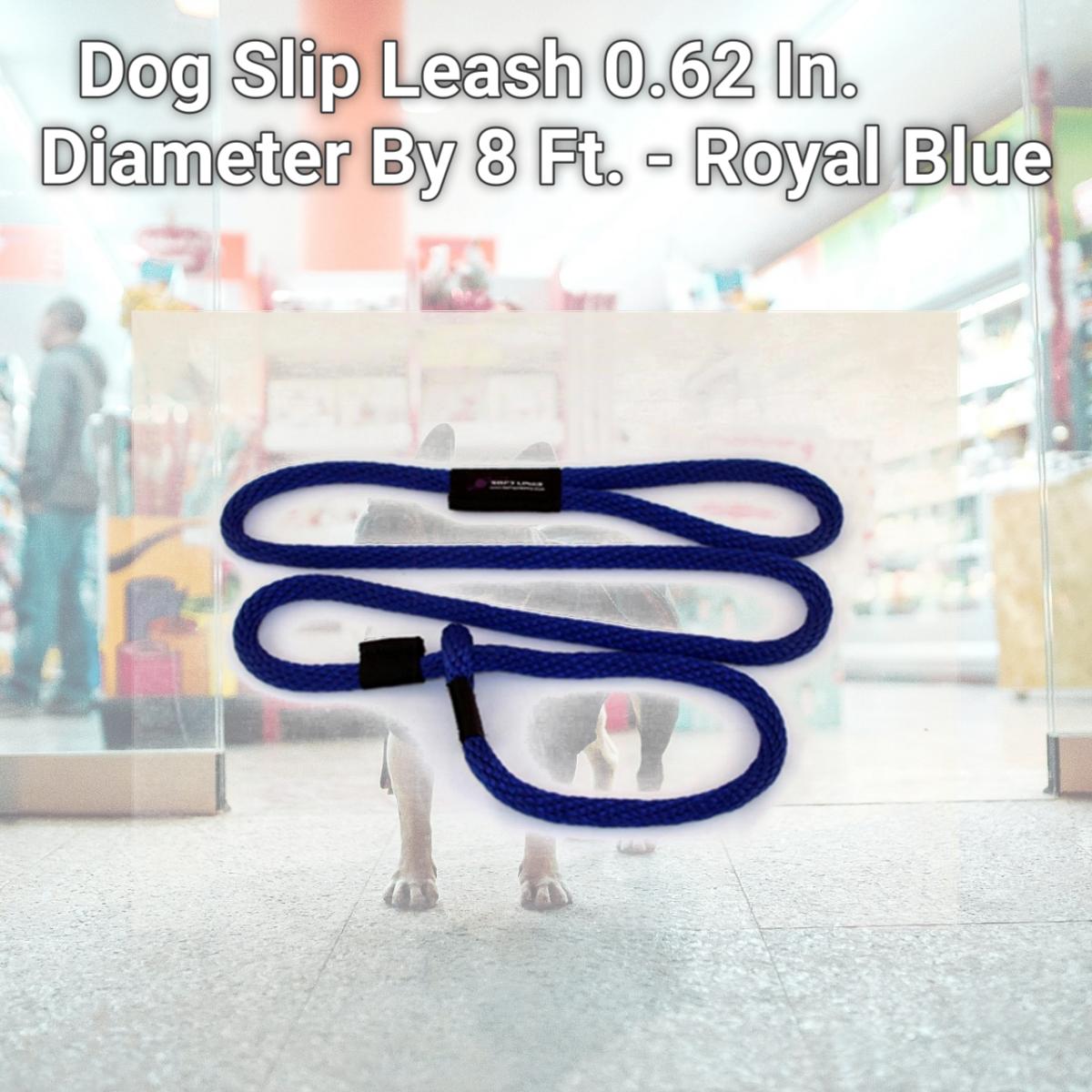 Picture of Soft Lines P21008ROYALBLUE Dog Slip Leash 0.62 In. Diameter By 8 Ft. - Royal Blue