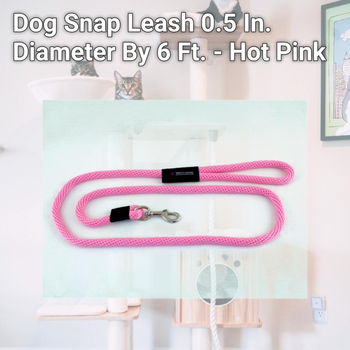 Picture of Soft Lines P10806HOTPINK Dog Snap Leash 0.5 In. Diameter By 6 Ft. - Hot Pink