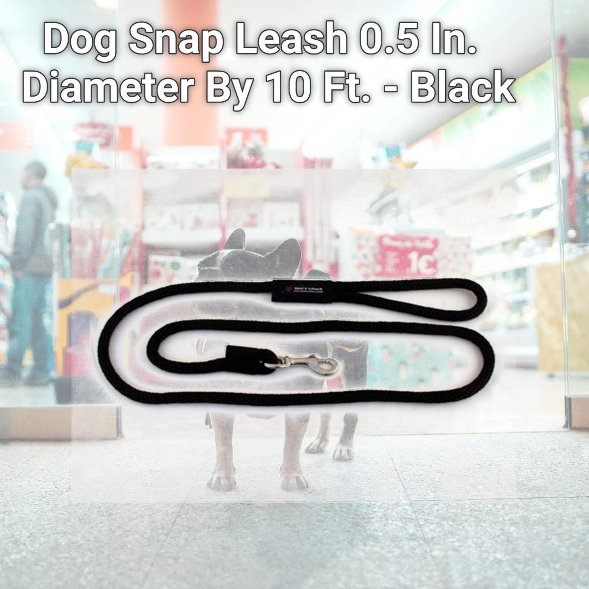 Picture of Soft Lines P10810BLACK Dog Snap Leash 0.5 In. Diameter By 10 Ft. - Black