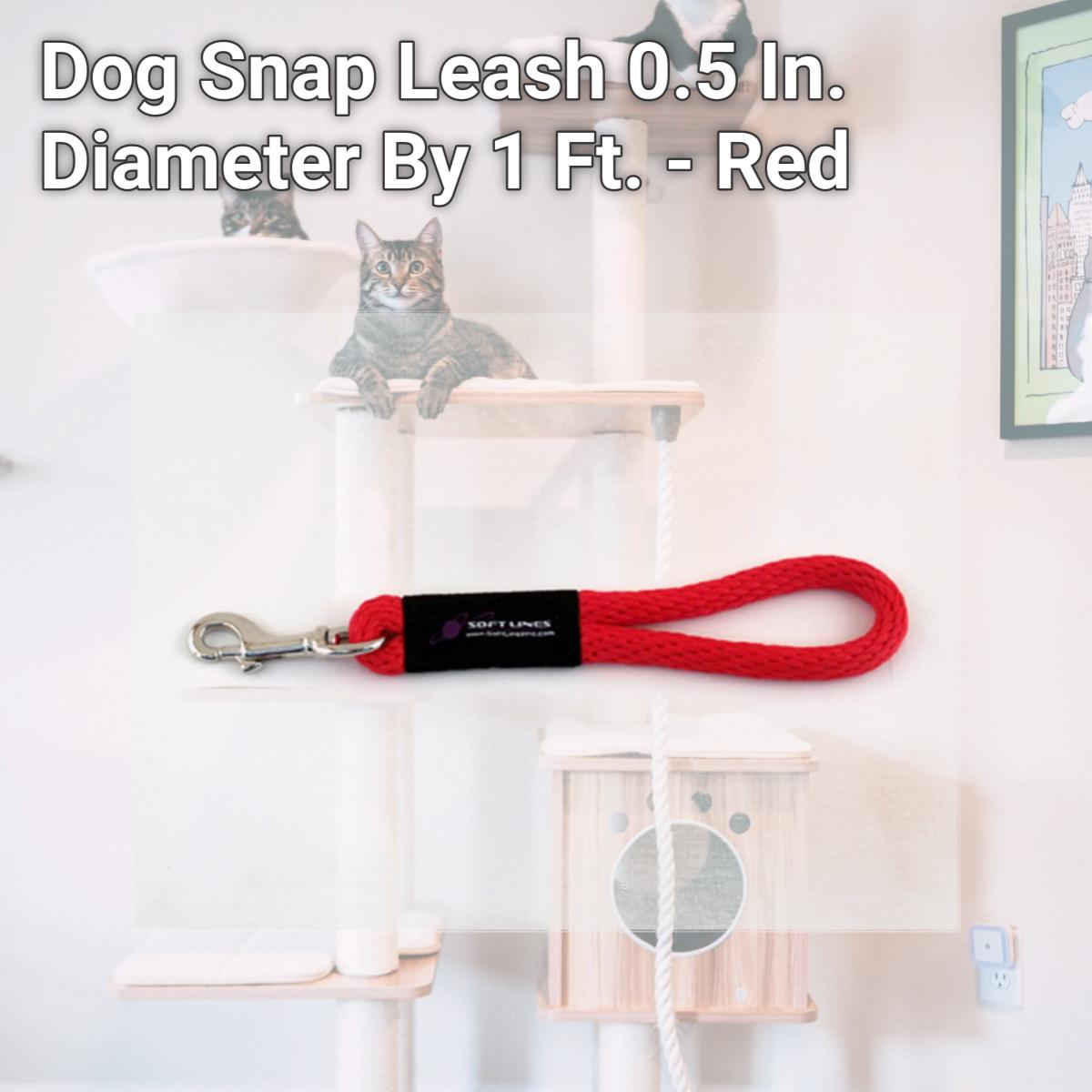 Picture of Soft Lines P10801RED Dog Snap Leash 0.5 In. Diameter By 1 Ft. - Red