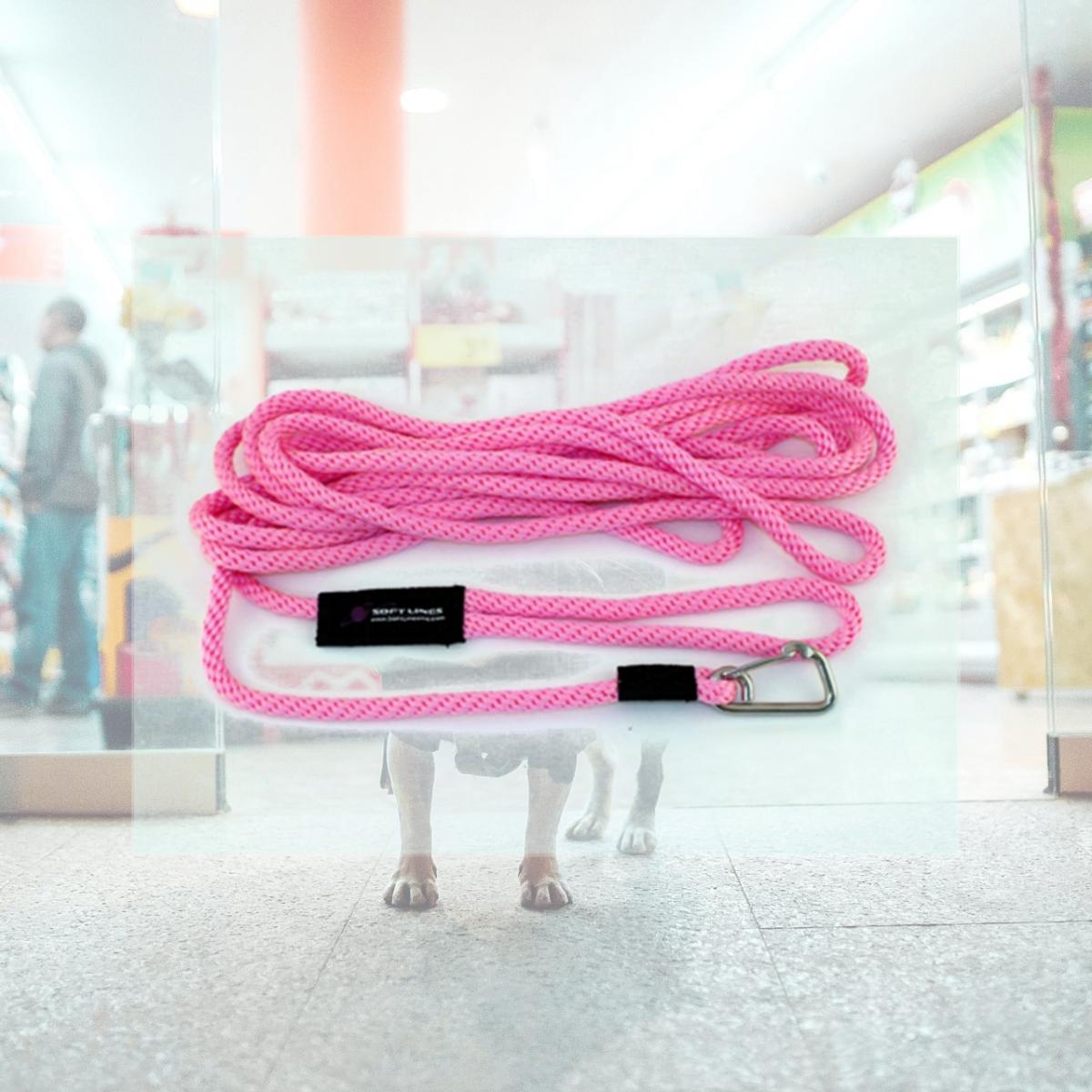 Picture of Soft Lines PSW10430HOTPINK Floating Dog Swim Snap Leashes 0.25 In. Diameter By 30 Ft. - Hot Pink