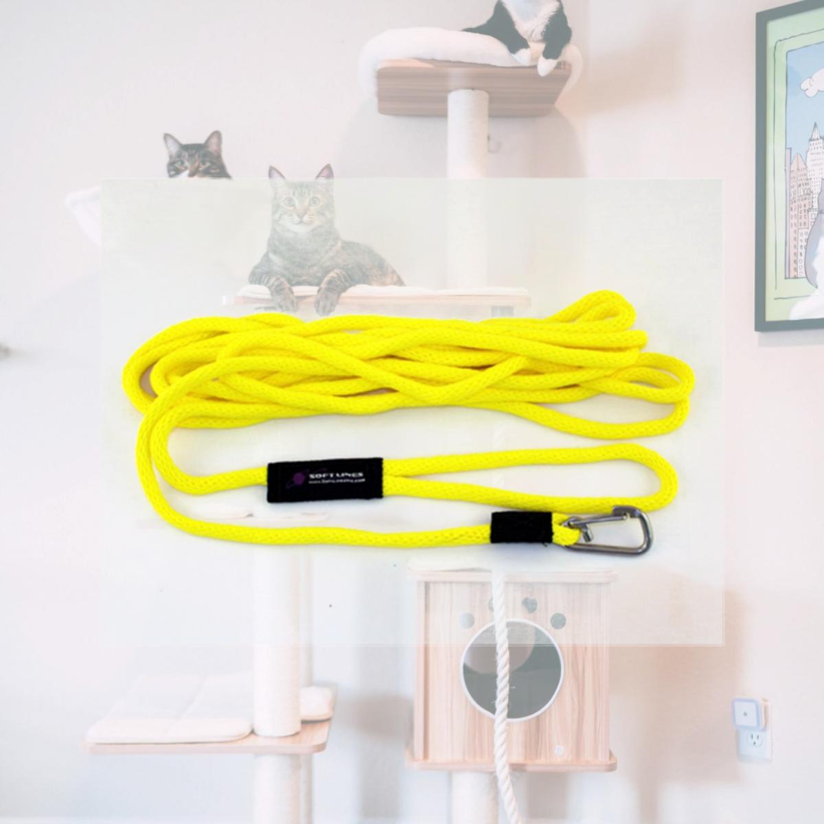 Picture of Soft Lines PSW10440YELLOW Floating Dog Swim Snap Leashes 0.25 In. Diameter By 40 Ft. - Yellow