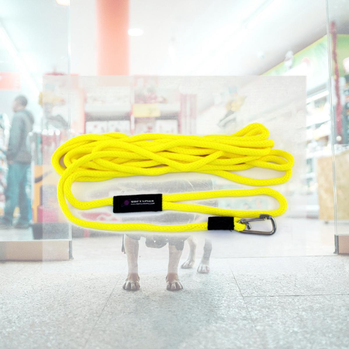 Picture of Soft Lines PSW10450YELLOW Floating Dog Swim Snap Leashes 0.25 In. Diameter By 50 Ft. - Yellow