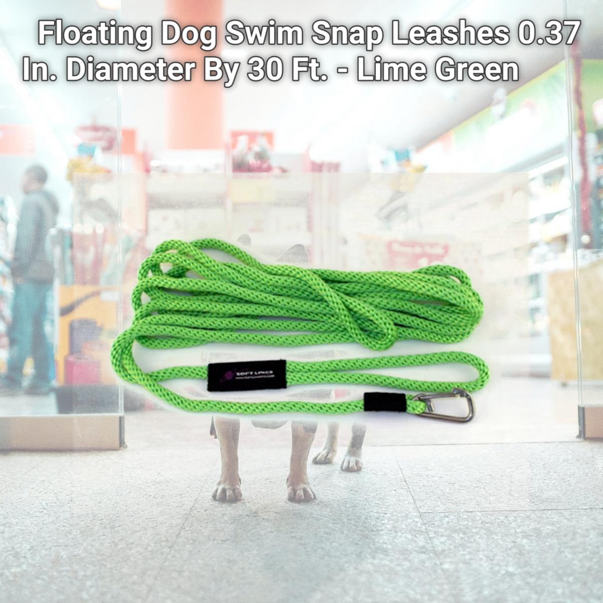 Picture of Soft Lines PSW10630LIMEGREEN Floating Dog Swim Snap Leashes 0.37 In. Diameter By 30 Ft. - Lime Green