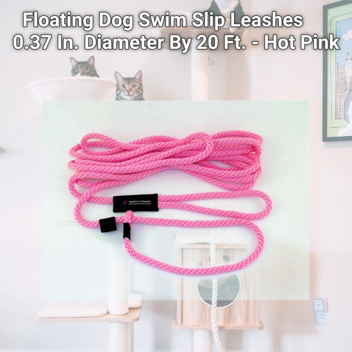 Picture of Soft Lines PSW20620HOTPINK Floating Dog Swim Slip Leashes 0.37 In. Diameter By 20 Ft. - Hot Pink