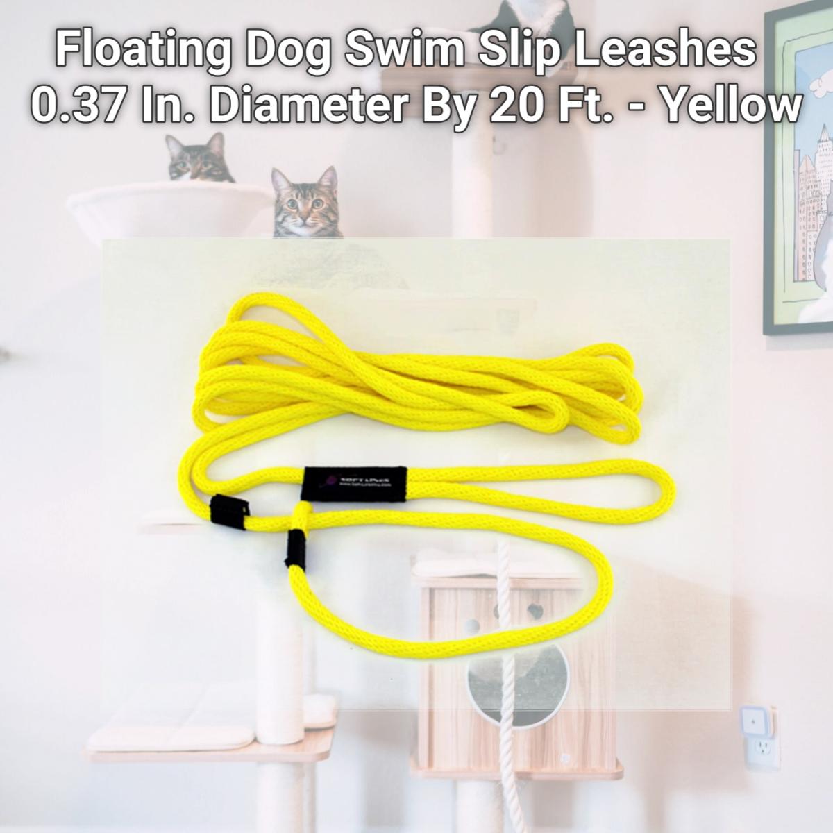 Picture of Soft Lines PSW20620YELLOW Floating Dog Swim Slip Leashes 0.37 In. Diameter By 20 Ft. - Yellow