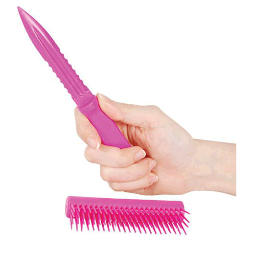 Safety Technology PLCMB-PK Plastic Comb Knife - Pink