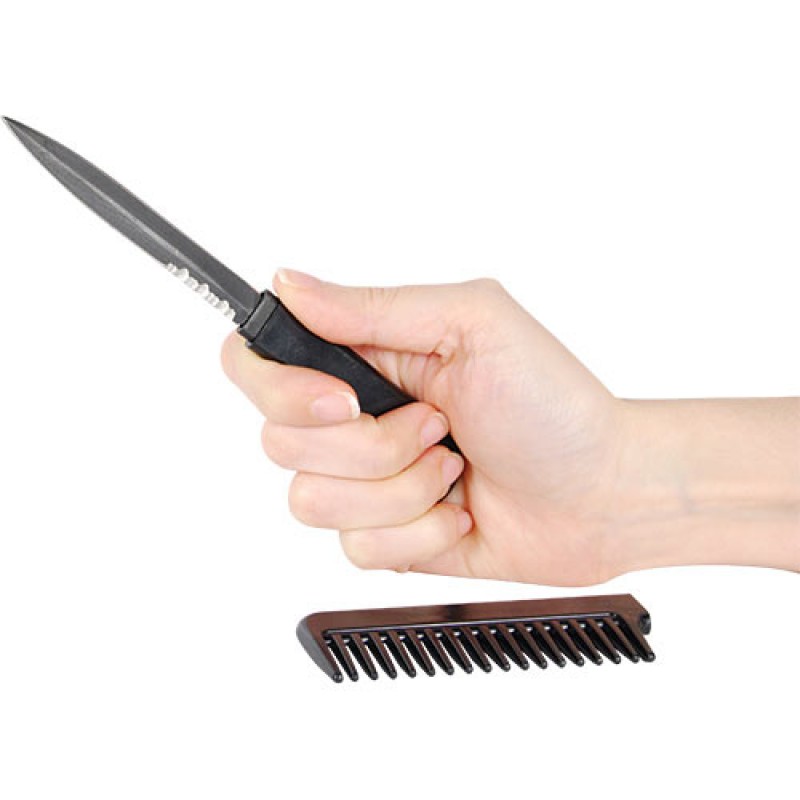 Safety Technology  Comb Metal Knife - Black