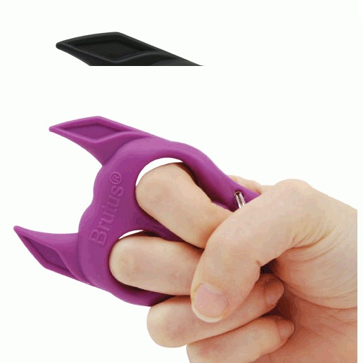 Safety Technology  Brutus Self Defense Key Chain, Purple