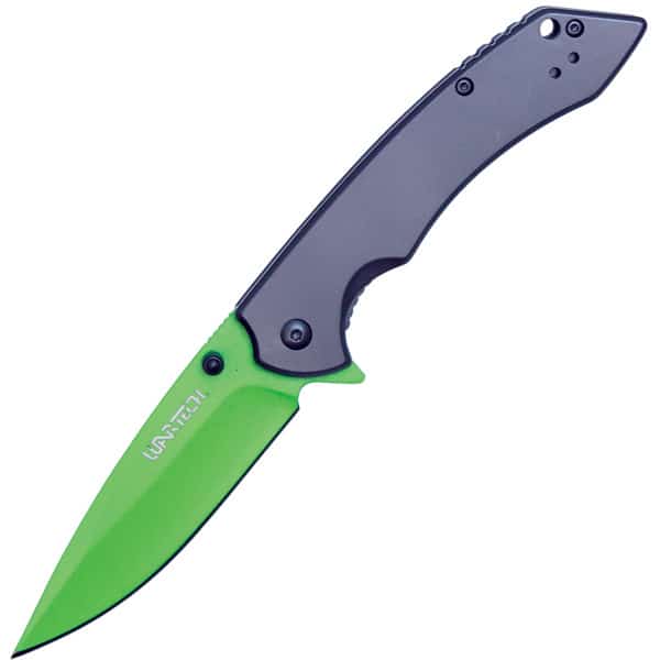 Safety Technology ST-FK-209 Assisted Open Folding Pocket Knife, Grey & Green