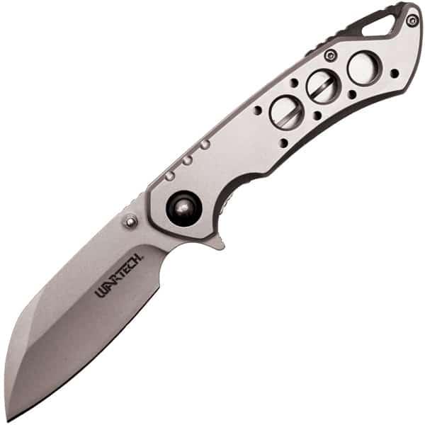 Safety Technology ST-FK-214 Assisted Open Folding Pocket Knife, Silver & Black