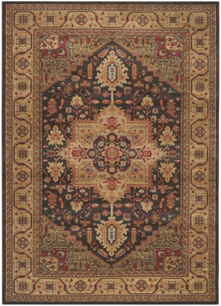 Picture of Safavieh MAH656E-1116 11 x 16 ft. Mahal Power Loomed Rug&#44; Large Rectangle - Navy & Natural