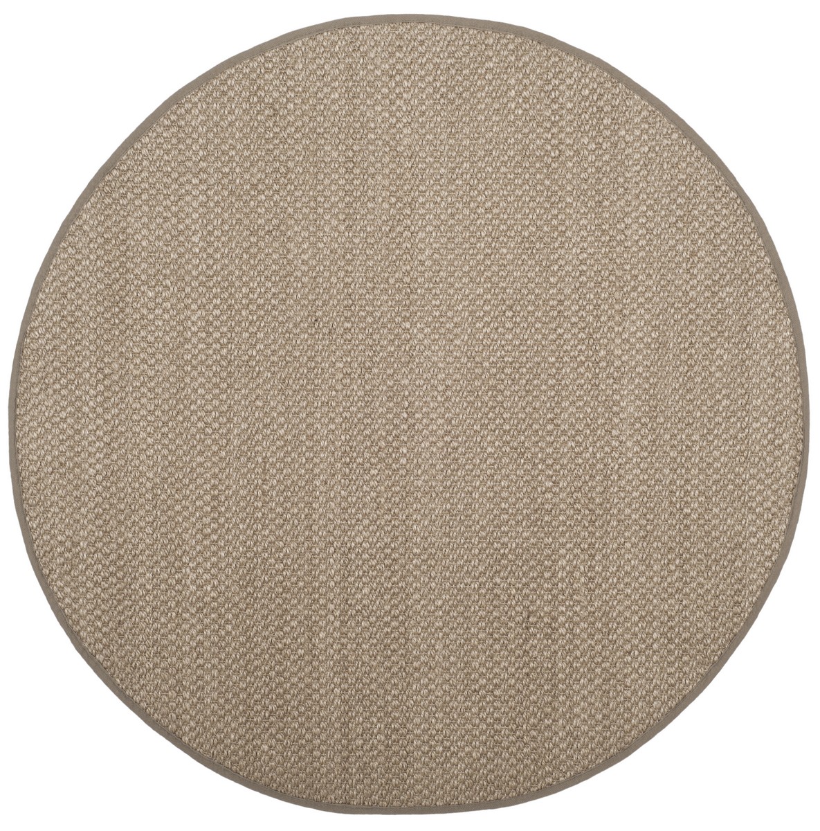 Picture of Safavieh NF153A-6R Natural Fiber Round Area Rug&#44; Natural & Grey - 6 x 6 ft.