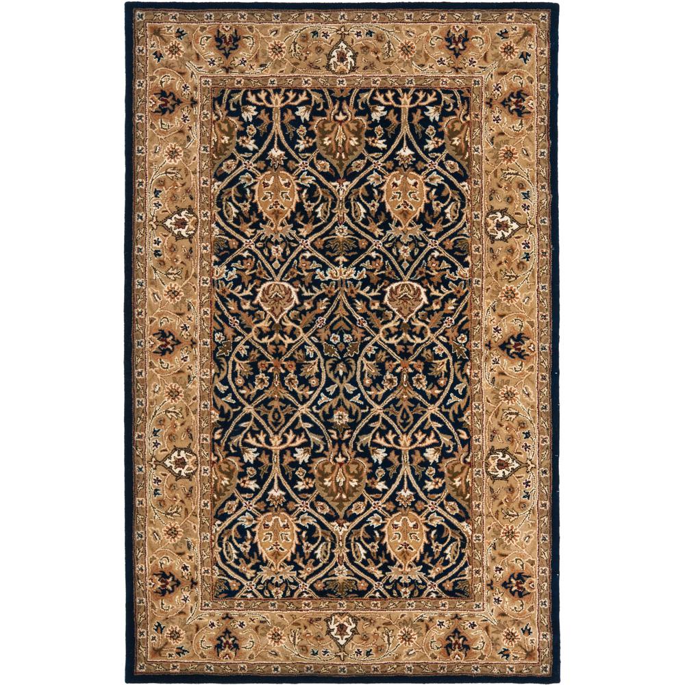 PL819C-5 5 x 8 ft. Persian Legend Hand Tufted Medium Rectangle Area Rug, Blue & Gold -  Safavieh