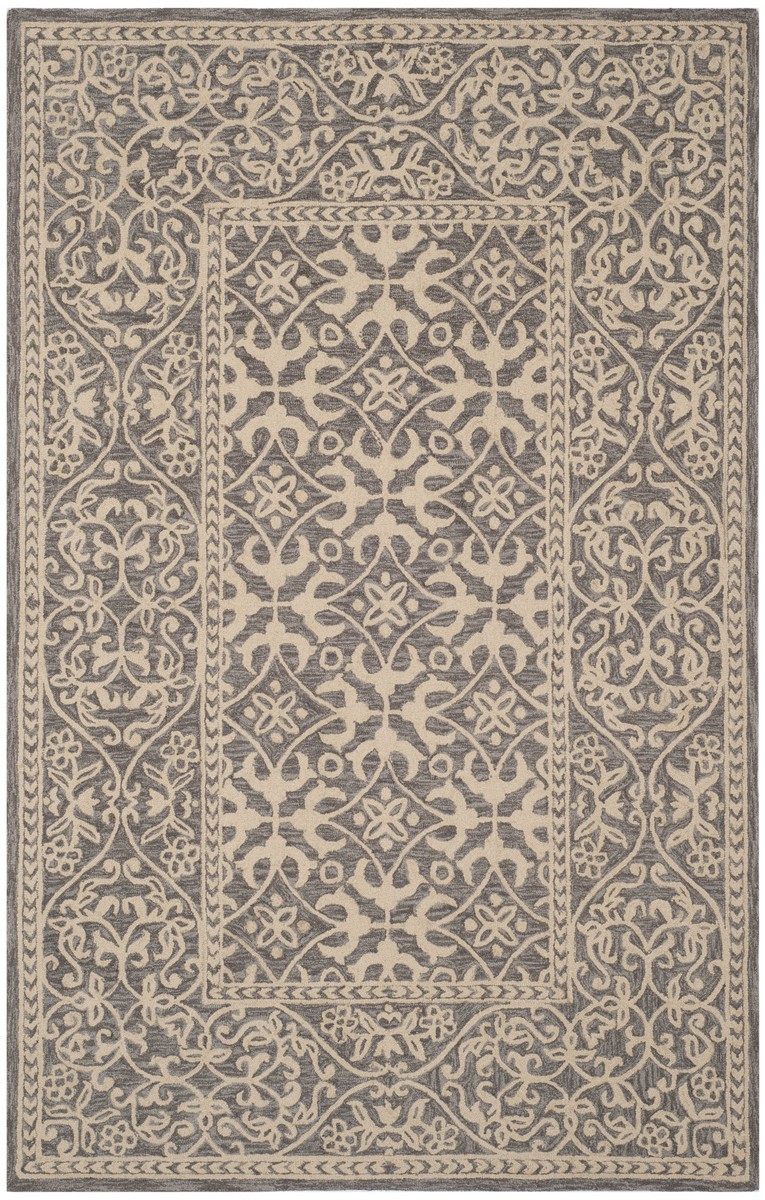 Picture of Safavieh SZN101A-2 Suzani Accent Rugs&#44; Grey & Beige - 2 x 3 ft.