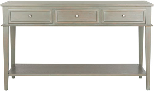 Picture of Safavieh AMH6641C 35.4 x 60 x 20 in. Manelin Console with Storage Drawers, Ash Grey