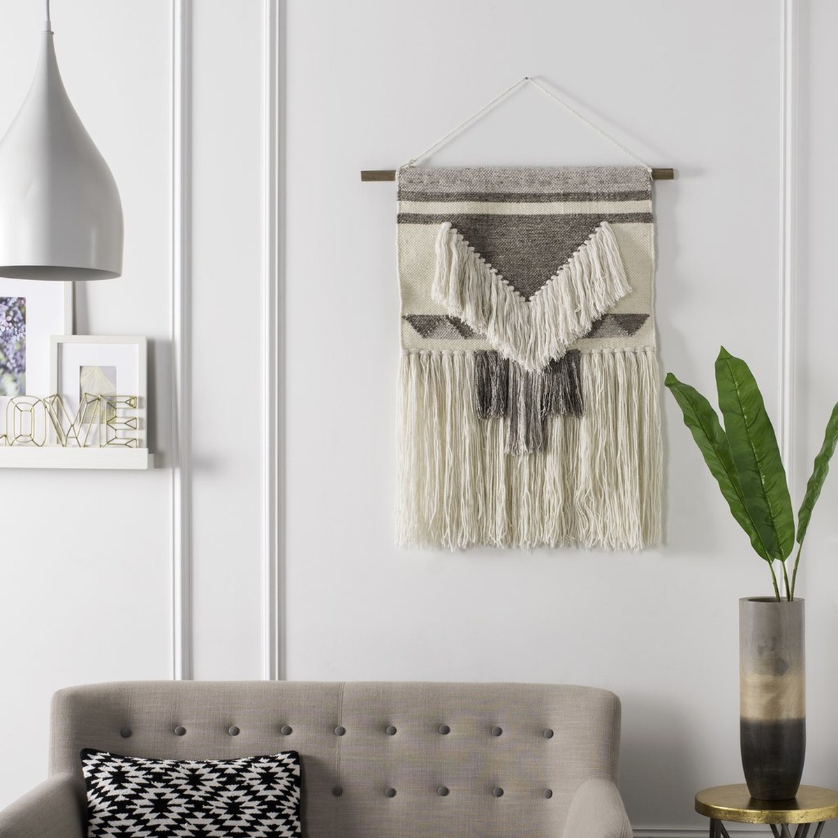 Safavieh Home Collection Sedona Ivory and Brown Woven Wall Art