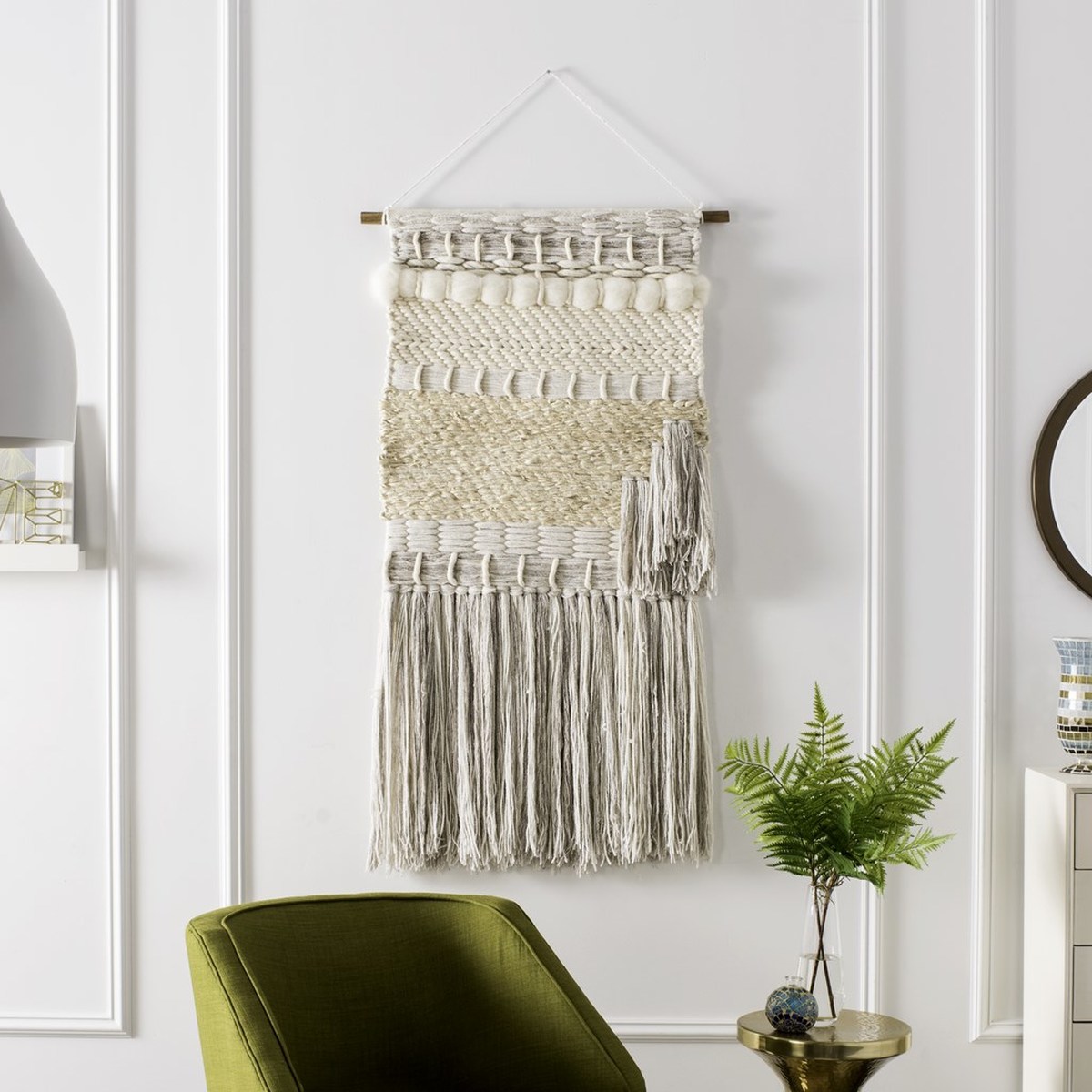 Safavieh Home Collection Sedona Cream Woven Wall Art,